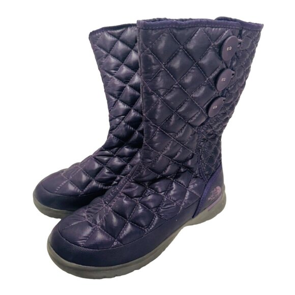 The North Face Shoes - The North Face Thermoball Women Quilted Insulated Winter Boots Size 7 Purple